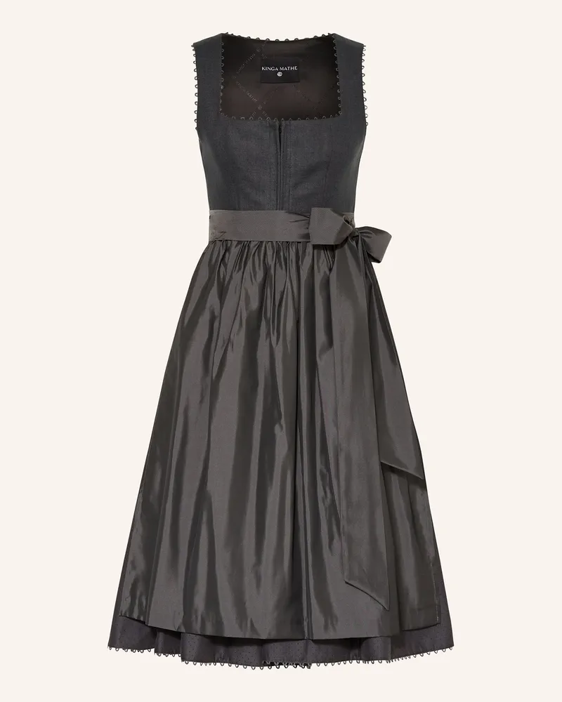KINGA MATHE Dirndl MÜNCHEN mit Leinen Grau