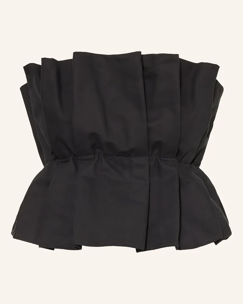 SoSUE Cropped-Top schwarz Schwarz