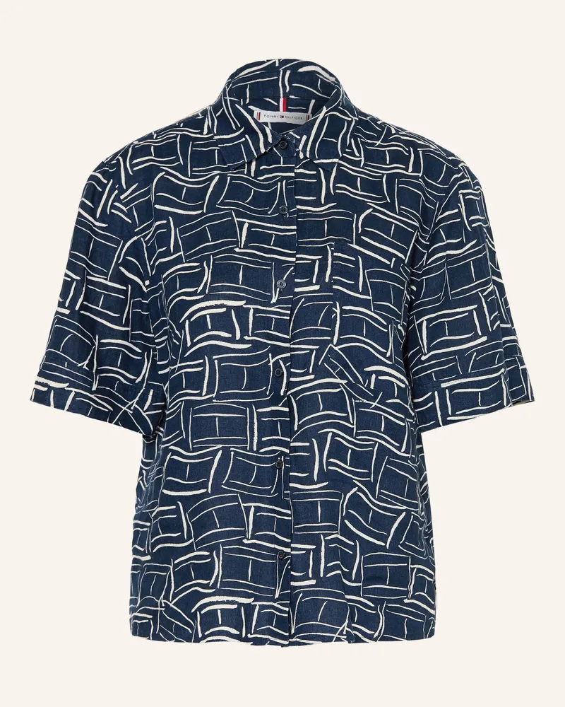 Tommy Hilfiger Hemdbluse Aus Leinen blau Blau