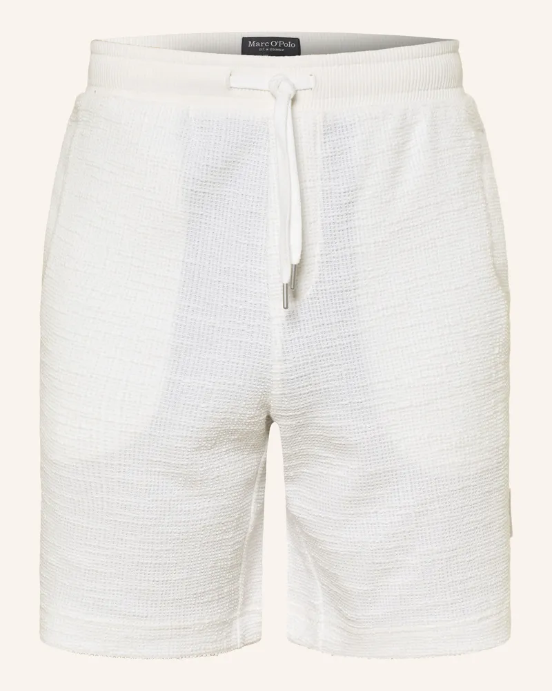Marc O'Polo Bouclé-Shorts Relaxed Fit weiss Weiss