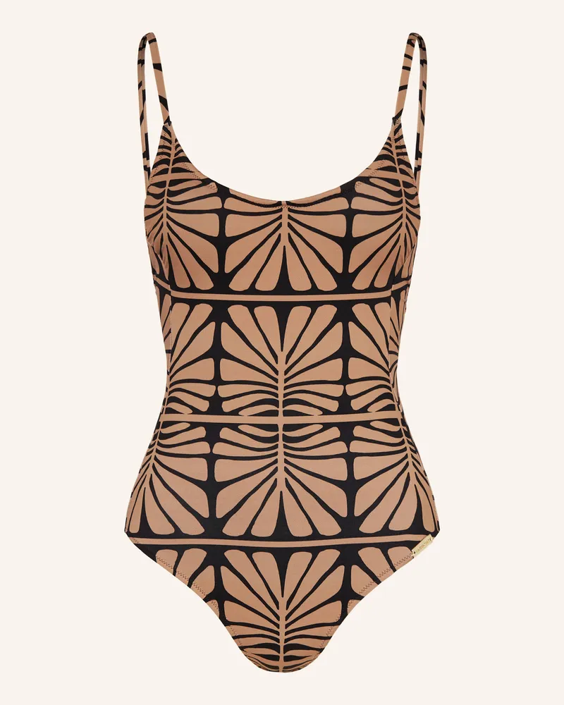 watercult Badeanzug ARTISAN VIBE Hellbraun