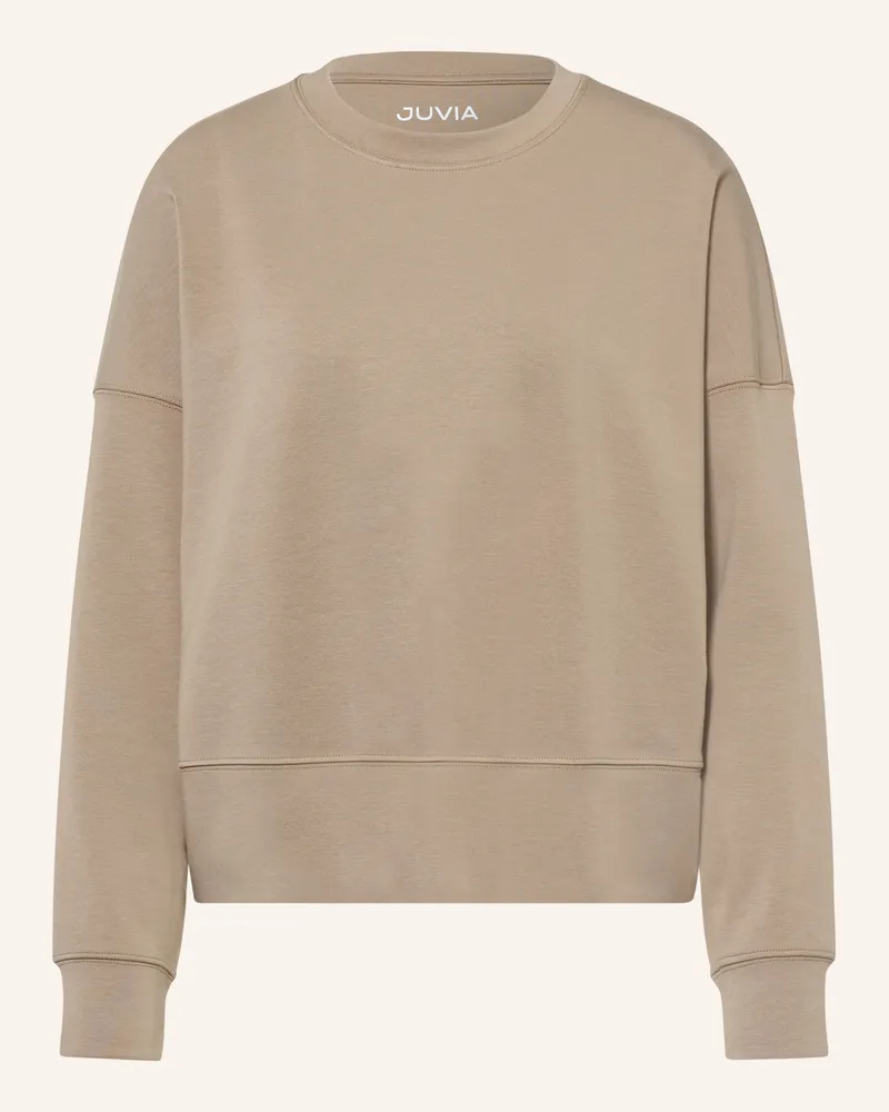 Juvia Sweatshirt Elia gruen Taupe