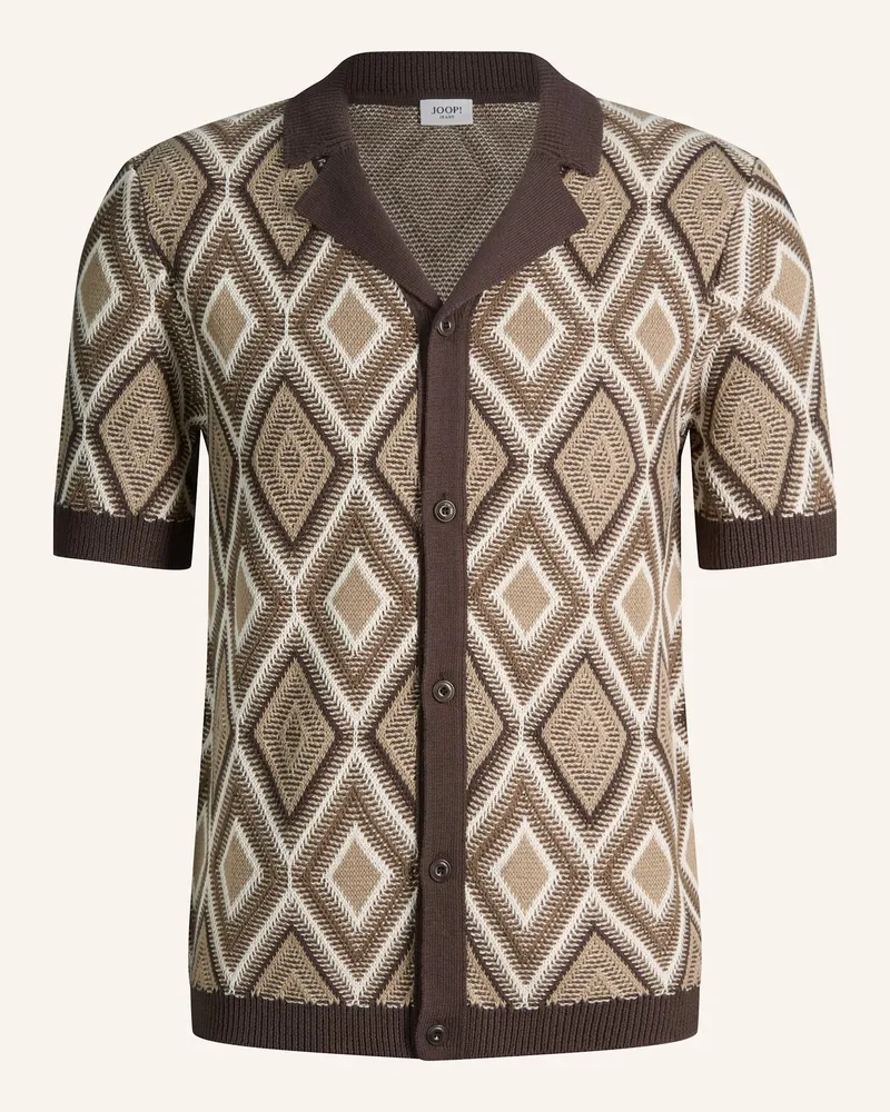 JOOP! Strickshirt Regular Fit braun Braun