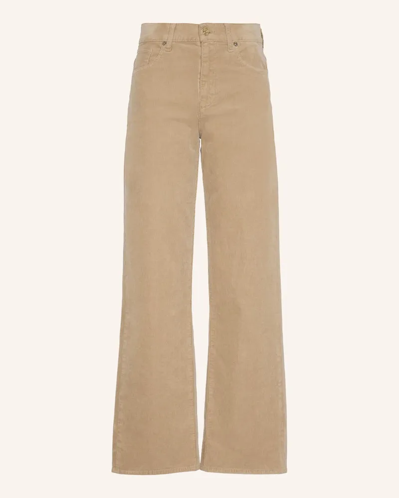 7 for all mankind Pants Stovepipe Straight Straight Fit beige Beige