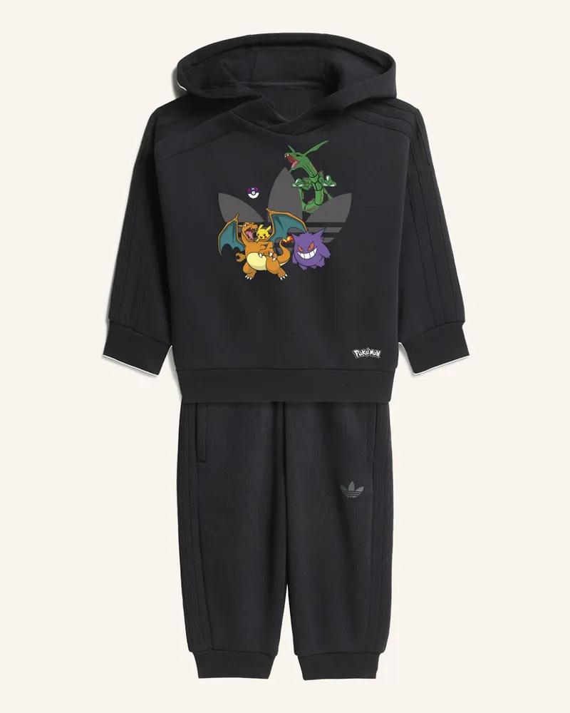 adidas Adidas Pokemon Hoodie-Set, Lockerer Schnitt schwarz Schwarz
