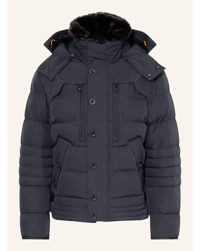 Wellensteyn Steppjacke STARSTREAM mit abnehmbarer Kapuze und Blau