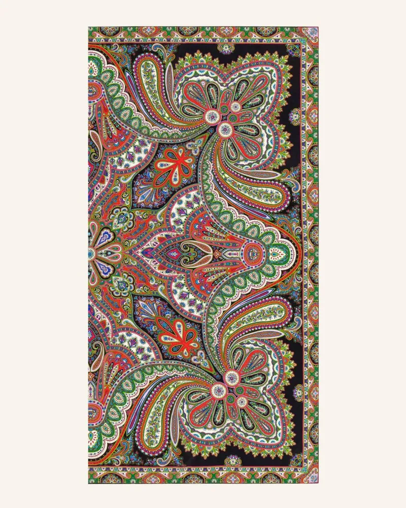 Roeckl Seidentuch AESTHETIC PAISLEY Schwarz