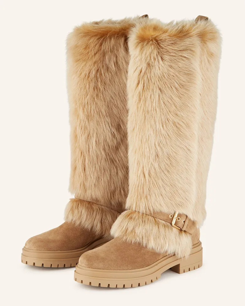 Gianvito Rossi Stiefel MAVERICK Camel