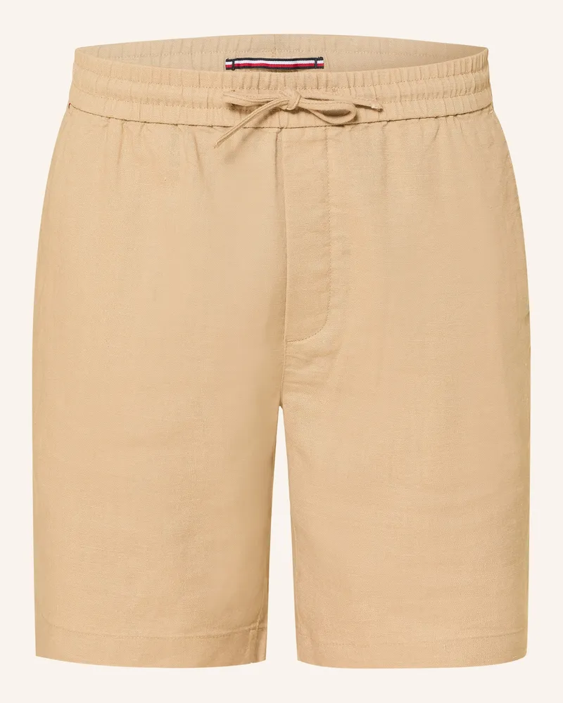 Tommy Hilfiger Leinenshorts DOVER Regular Fit Beige