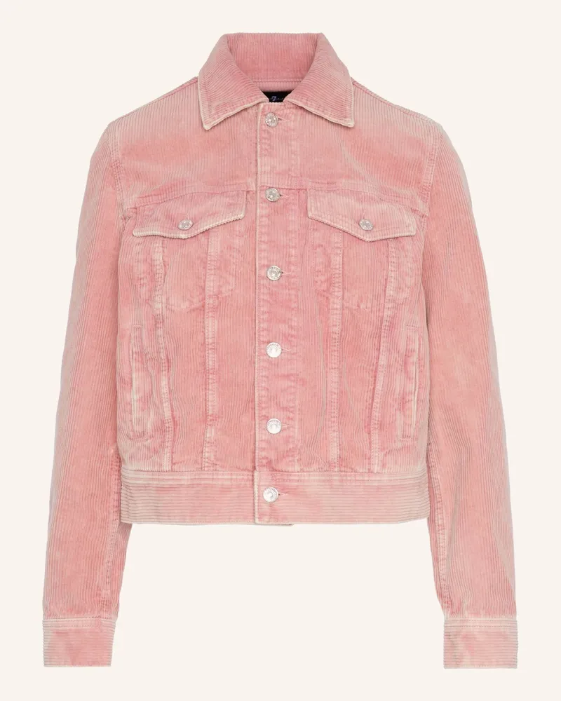 7 for all mankind Denim Adi Trucker Jacket Fit pink Pink