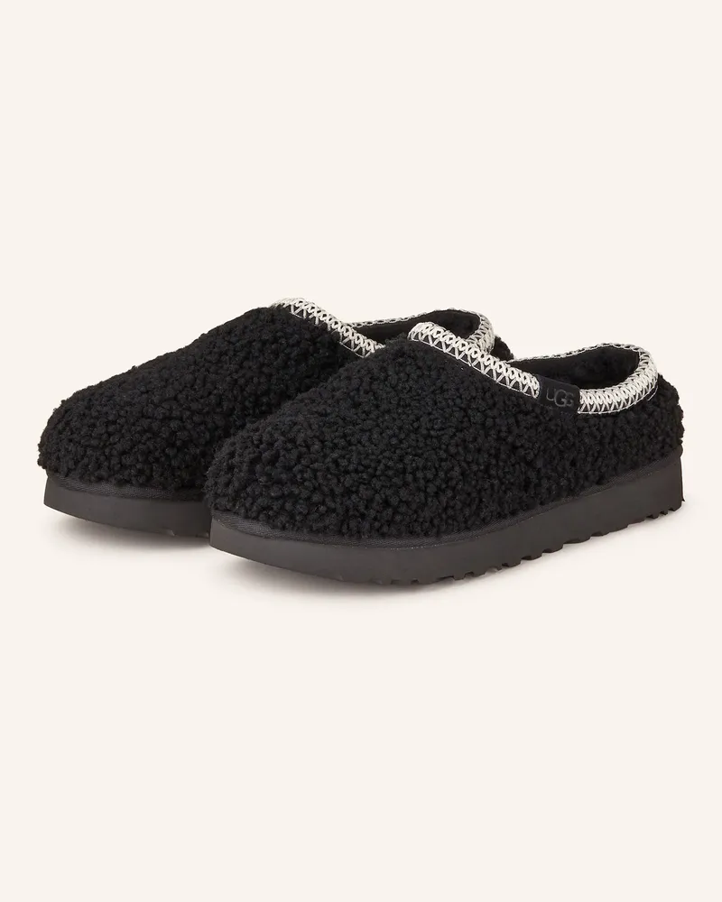 UGG Pantoletten TASMAN MAXI CURLY Schwarz