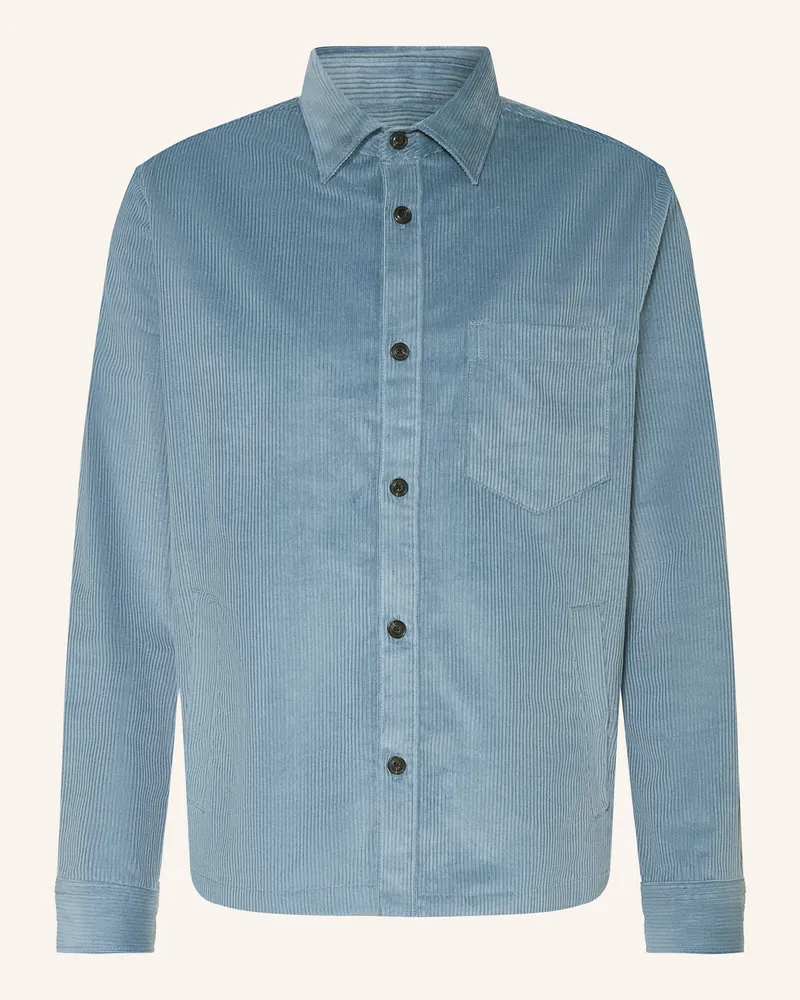 HUGO BOSS Cord-Overjacket ECORD Hellblau