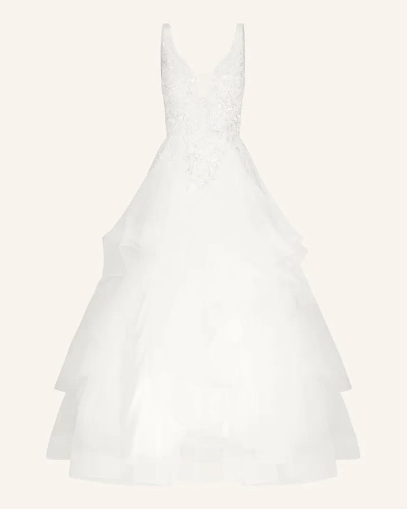 Apart langes Hochzeitskleid Creme
