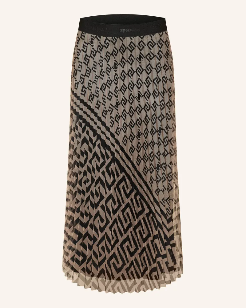 Sportalm Tüllrock mit Plissees Beige