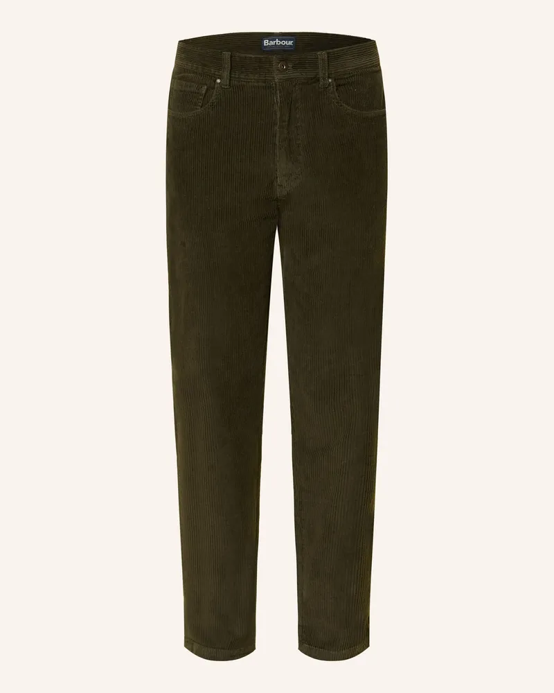 Barbour Cordhose Regular Fit gruen Gn91