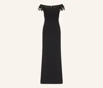 Abendkleid mit Spitze und Schmucksteinen