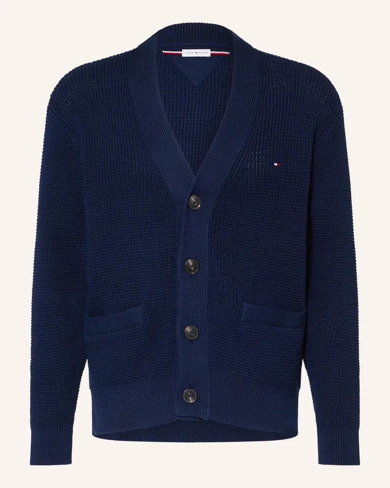Tommy Hilfiger Strickjacke blau Dunkelblau