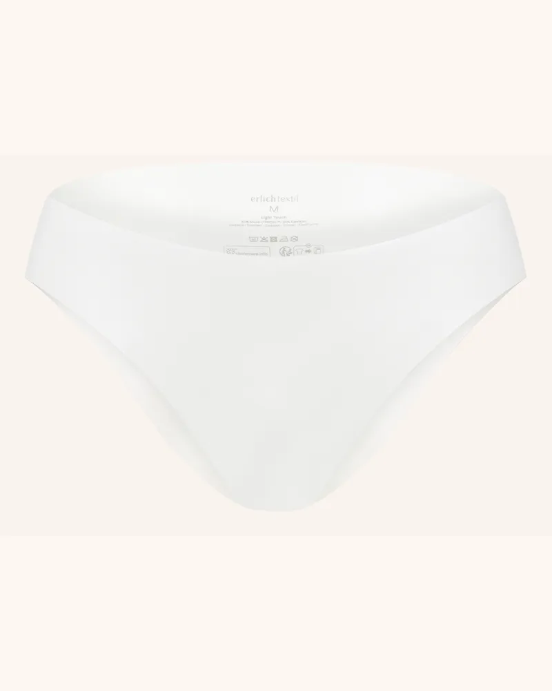 Ehrlich Textil Light Touch Brazil Slip Aus Weichem Modal - Nahtlose Kanten weiss Weiss