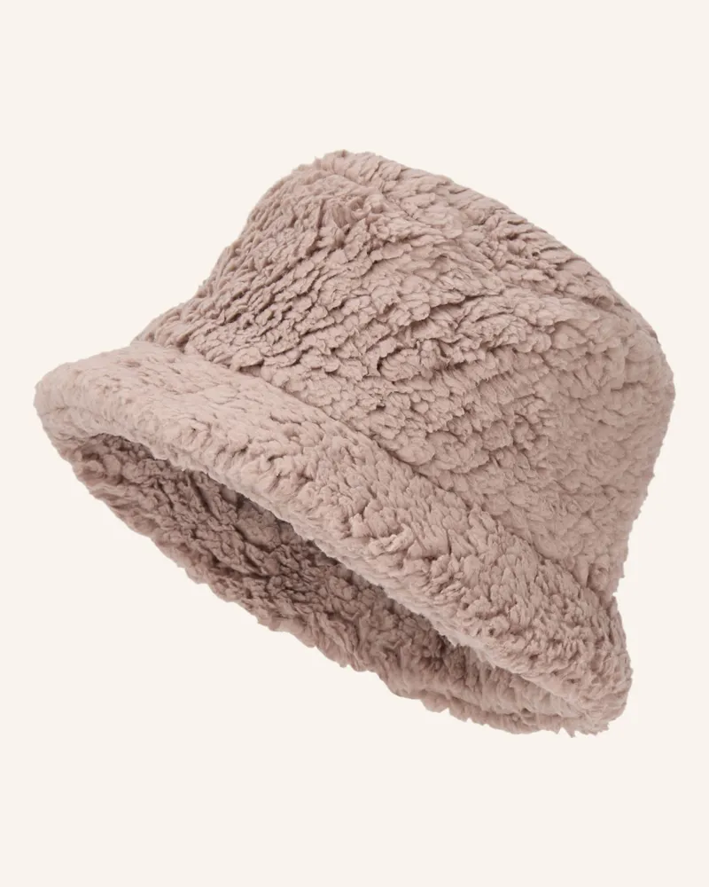 Capo Bucket-Hat aus Teddyfell Taupe