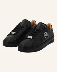 Philipp Plein Leder Sneaker ARROW - SCHWARZ Schwarz