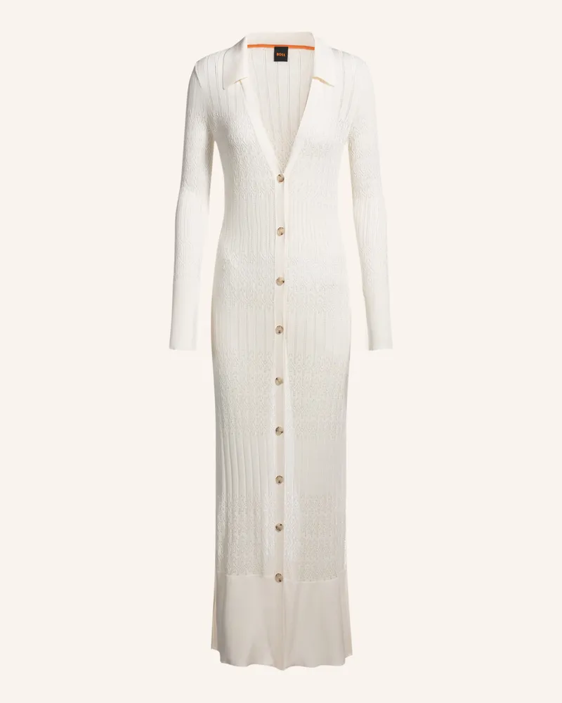 HUGO BOSS Strickjacke C_FLOONEY Weiss