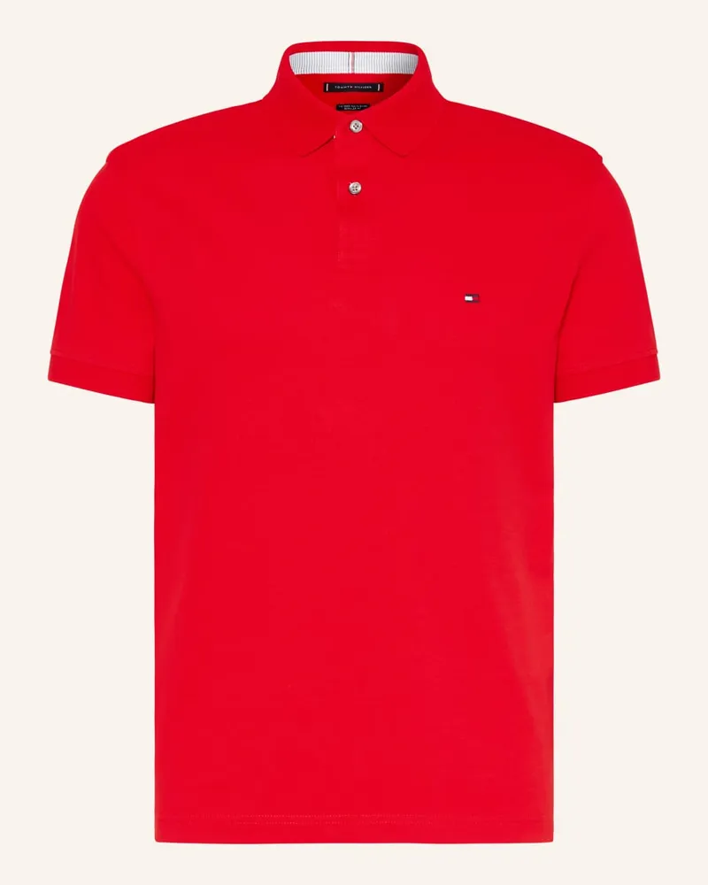 Tommy Hilfiger Piqué-Poloshirt Regular Fit Rot