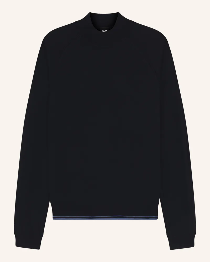 HUGO BOSS Pullover PERFINO_IN Regular Fit Dunkelblau