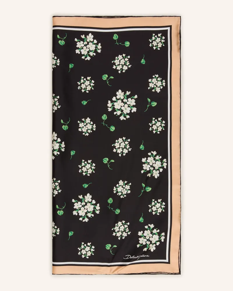 Dolce & Gabbana Seidentuch schwarz Schwarz