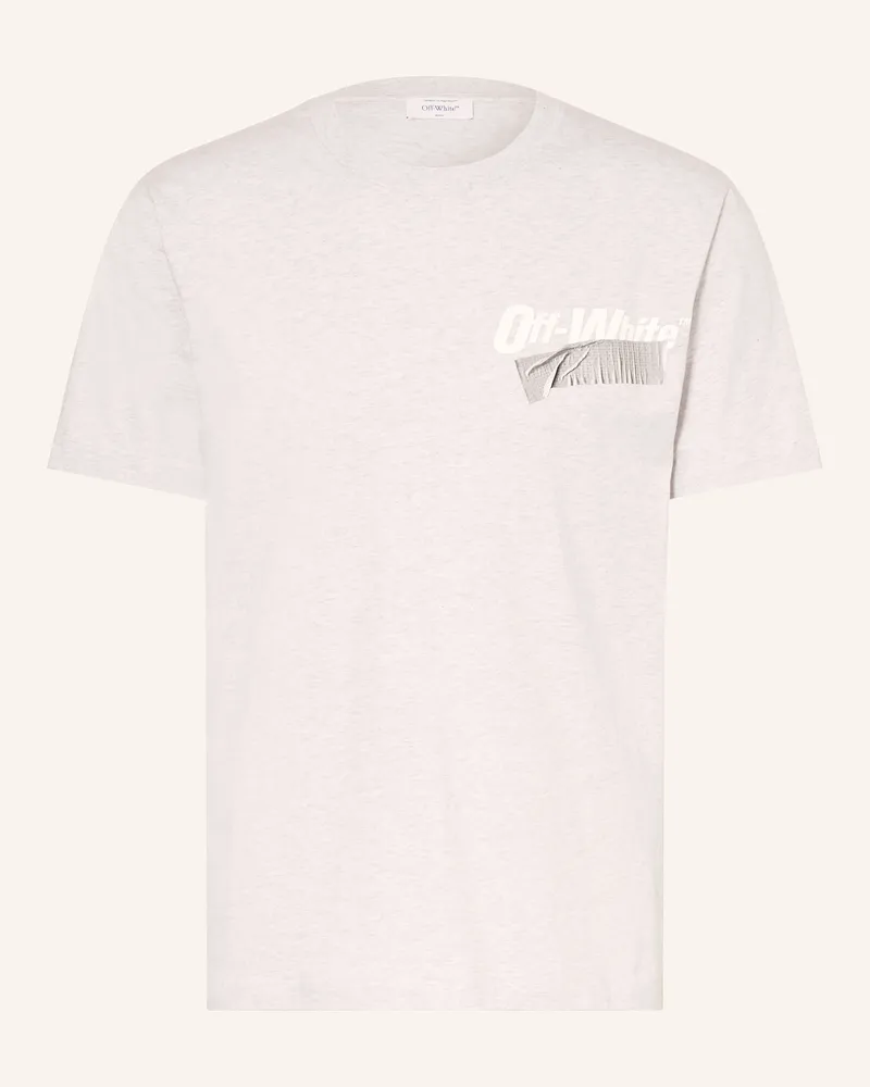 OFF-WHITE T-Shirt CUPID TAPE Hellgrau