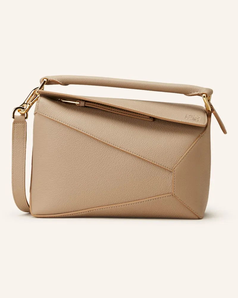 Loewe Handtasche Puzzle Edge Small beige Beige
