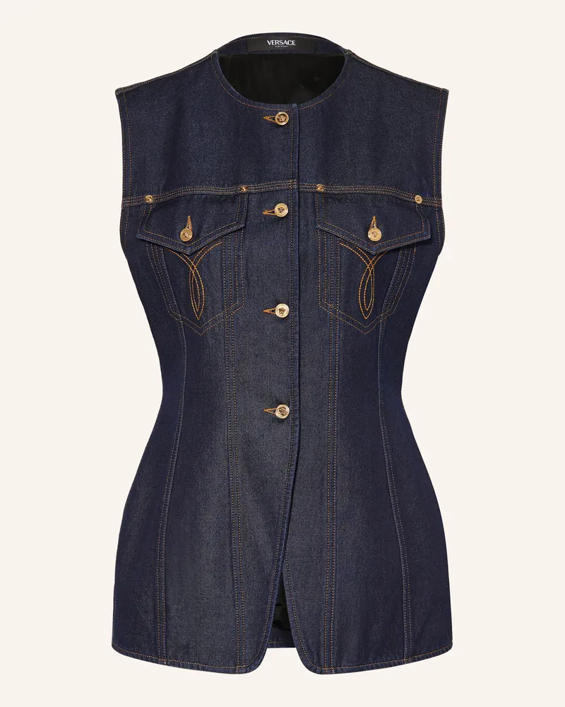 Versace Jeansweste Dunkelblau