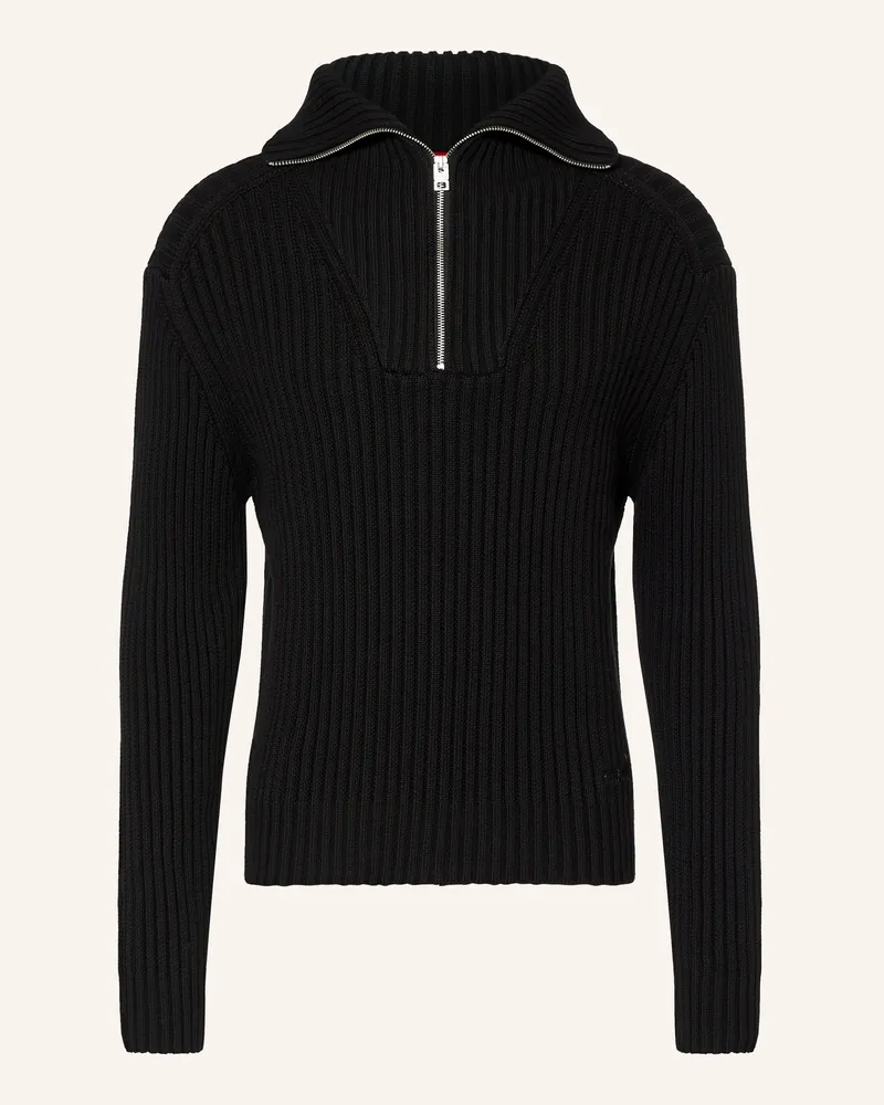 HUGO BOSS Troyer Srithon schwarz Schwarz
