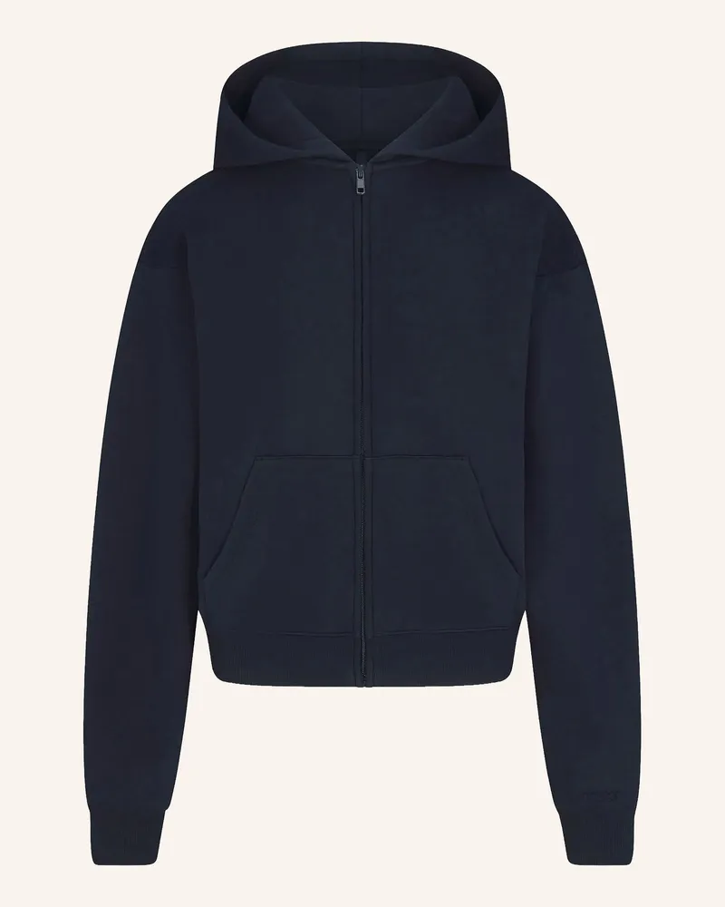 SKIMS Lounge-Sweatjacke Cotton-Fleece blau Navy