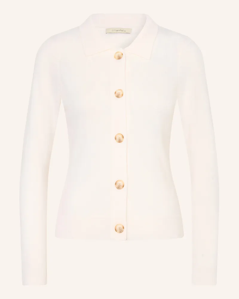 lilienfels Strickjacke Mit Cashmere weiss Creme
