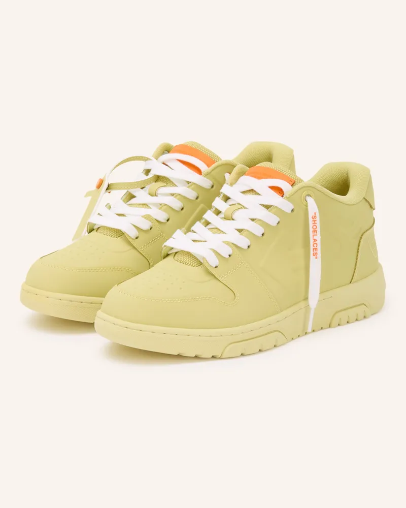 OFF-WHITE Hightop-Sneaker Out Of Office orange Hellgrün