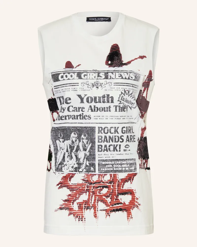 Dolce & Gabbana Top weiss Weiss