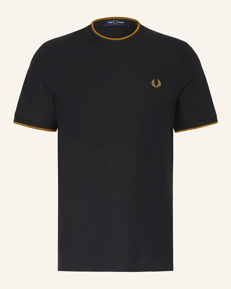 Fred Perry T-Shirt schwarz Schwarz