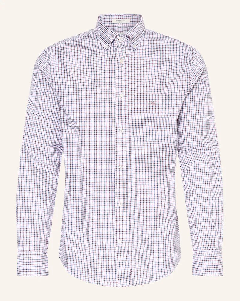 Gant Hemd Regular Fit rot Dunkelblau