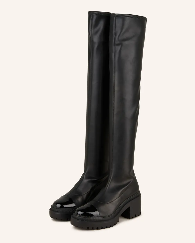 Giuseppe Zanotti Overknee-Stiefel Schwarz