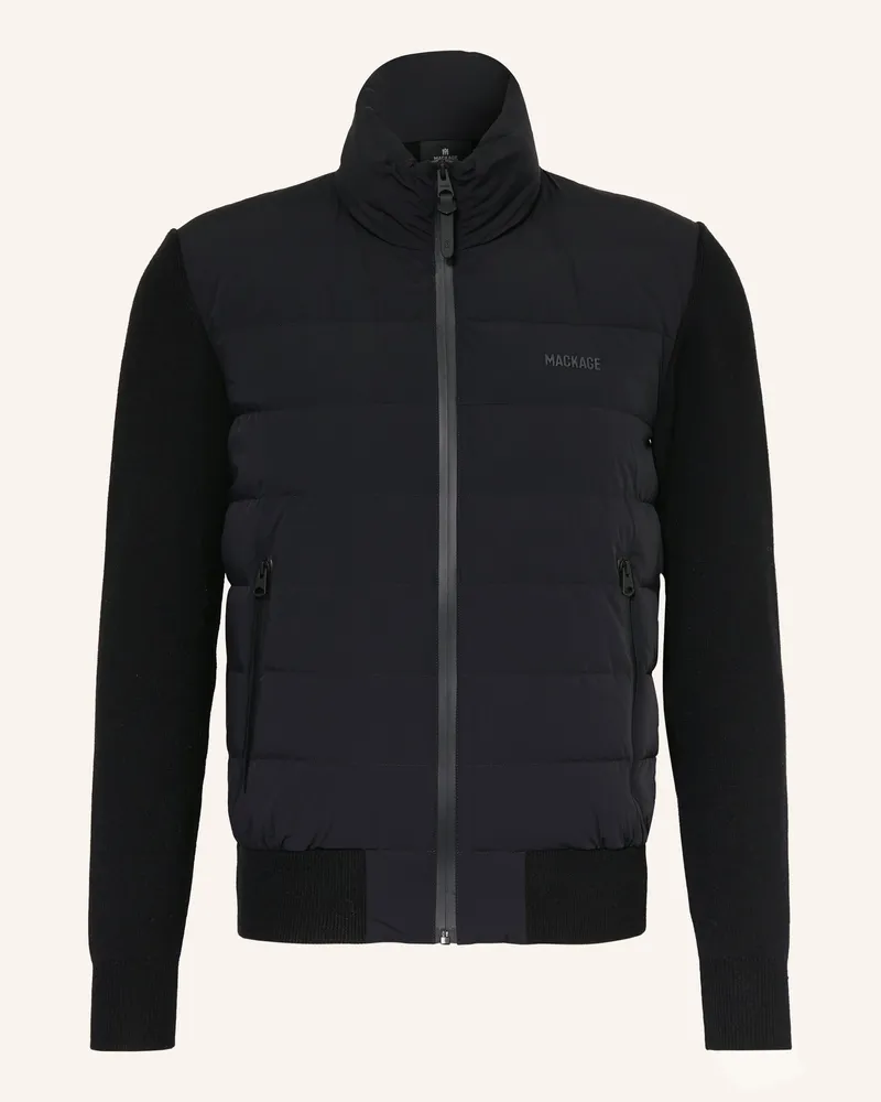 Mackage Daunenjacke HANEY-CITYZ  im Materialmix Schwarz