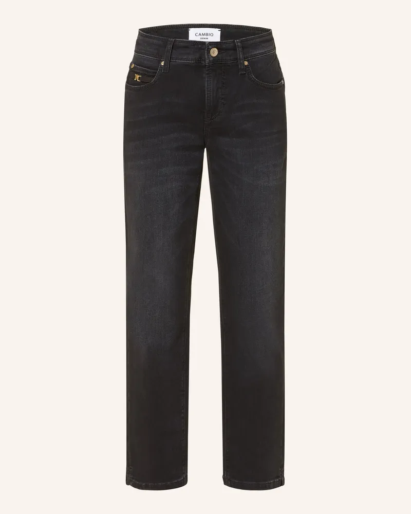 Cambio Cropped Jeans Piper schwarz 5112