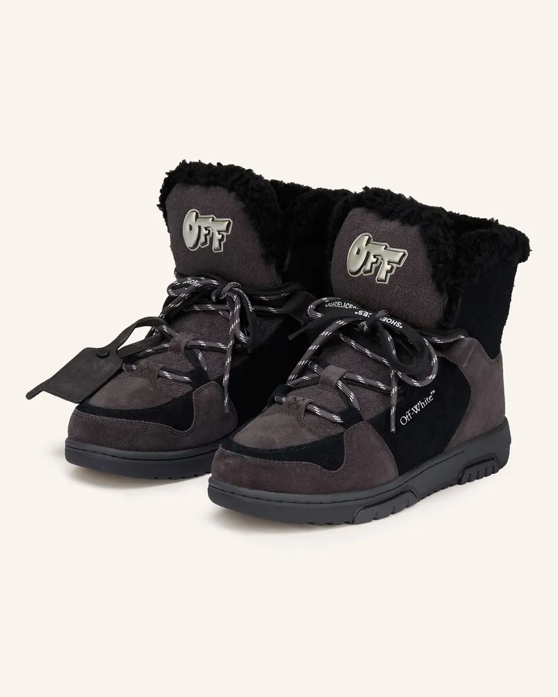 OFF-WHITE Schnürboots Schwarz