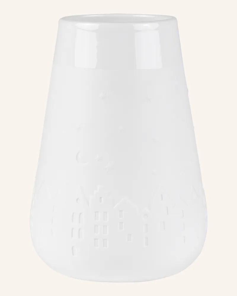 räder Vase Winterstadt weiss Weiss