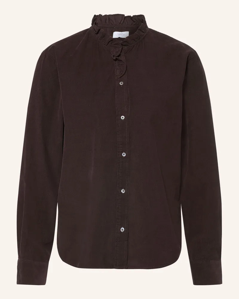 tonno e panna Cordbluse braun Dunkelbraun