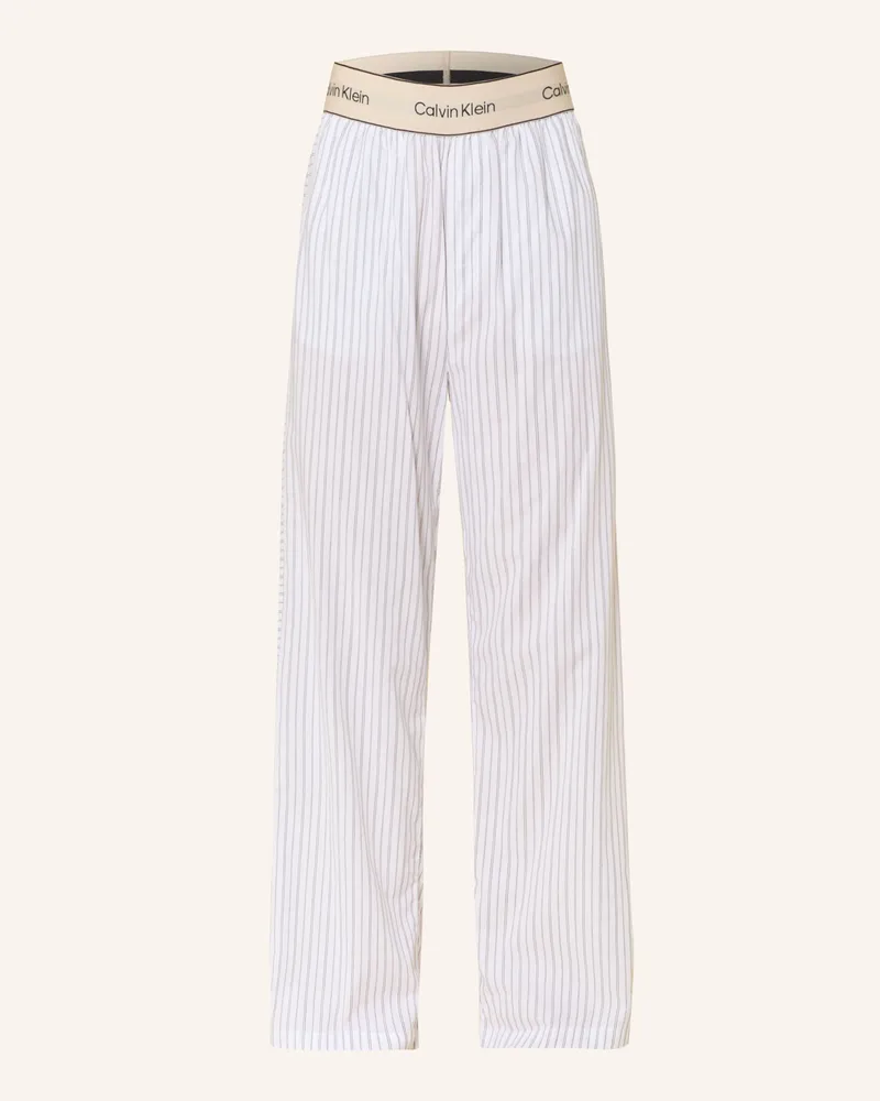 Calvin Klein Schlafhose HERITAGE COTTON POPLIN Weiss