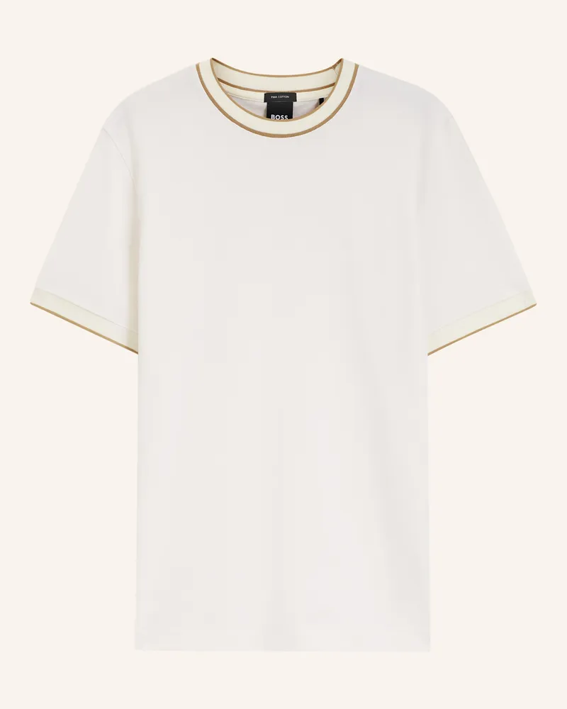 HUGO BOSS T-Shirt H-Thompson 81 Regular Fit beige Weiss
