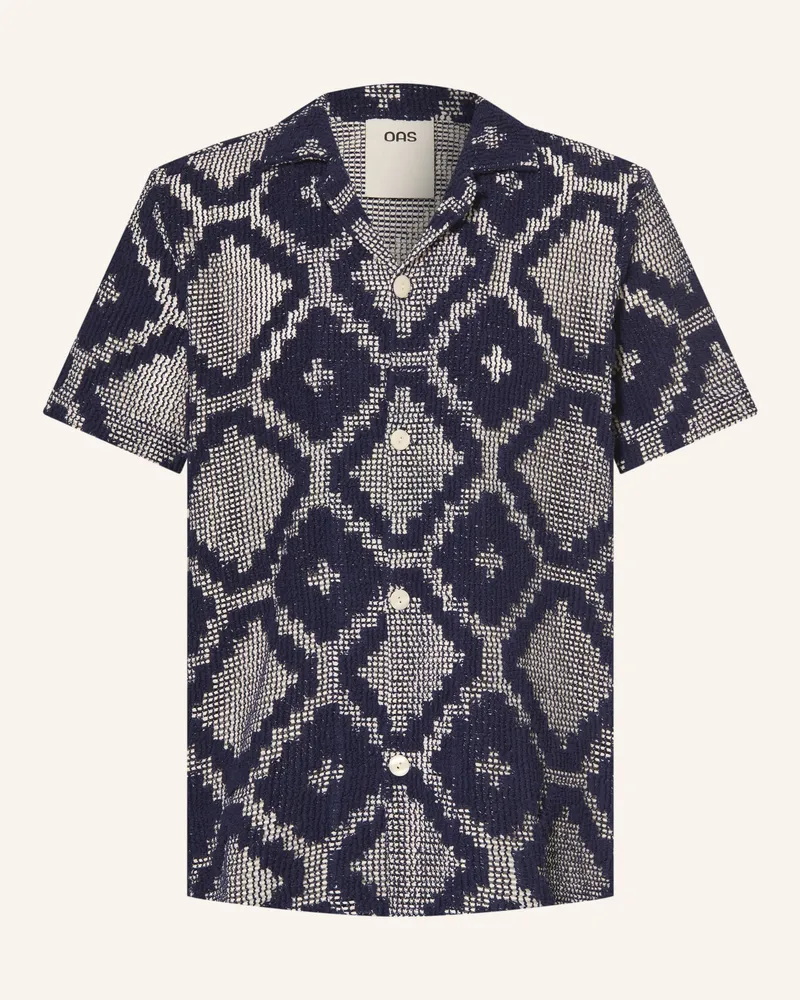 OAS Resorthemd Regular Fit blau Dunkelblau