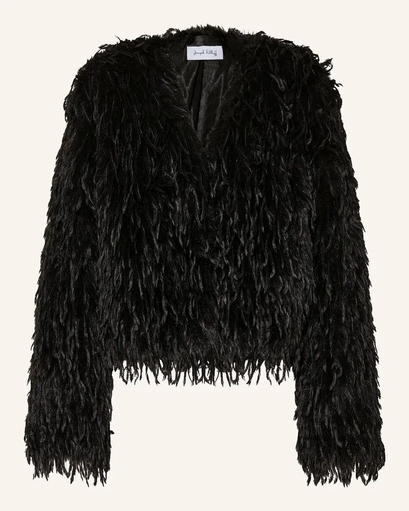 Joseph Ribkoff Kunstfell-Jacke Schwarz