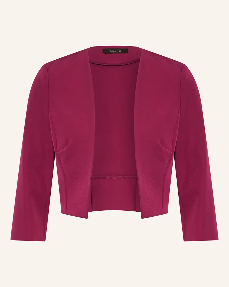 Vera Mont Bolero mit 3/4-Arm Dunkelrot