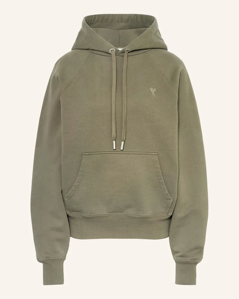 AMI Paris Hoodie Dunkelgrau